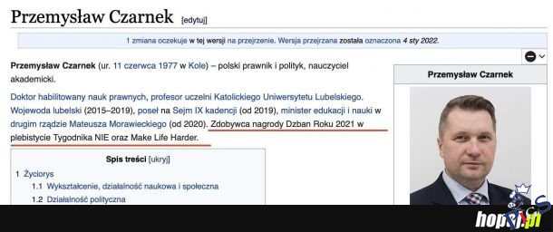 Dzban roku oficjalnie