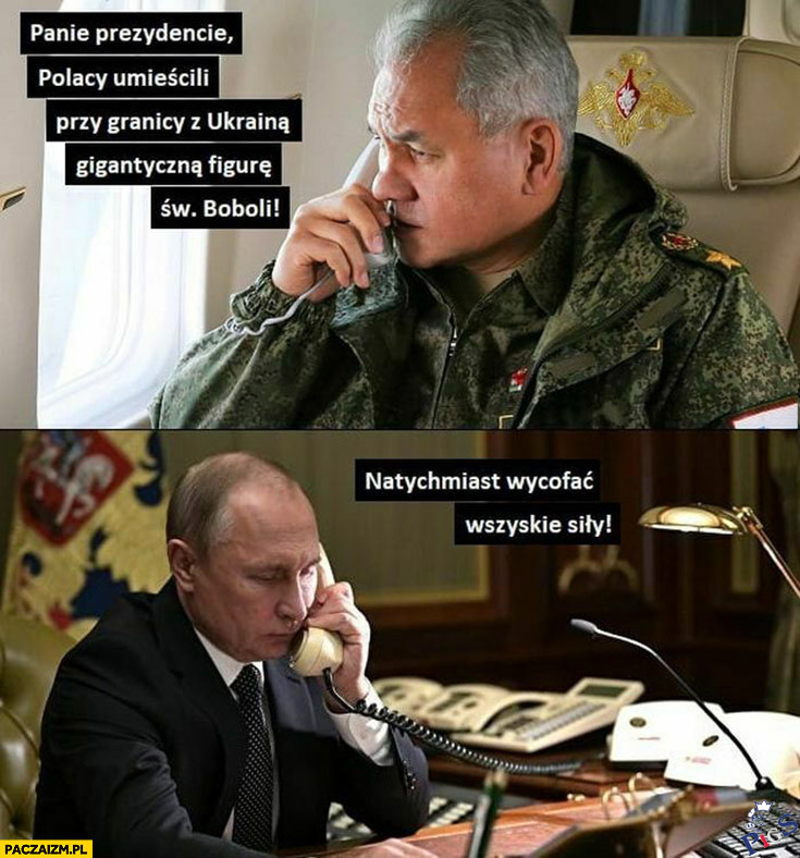 Figura św. Boboli na granicy z Ukrainą