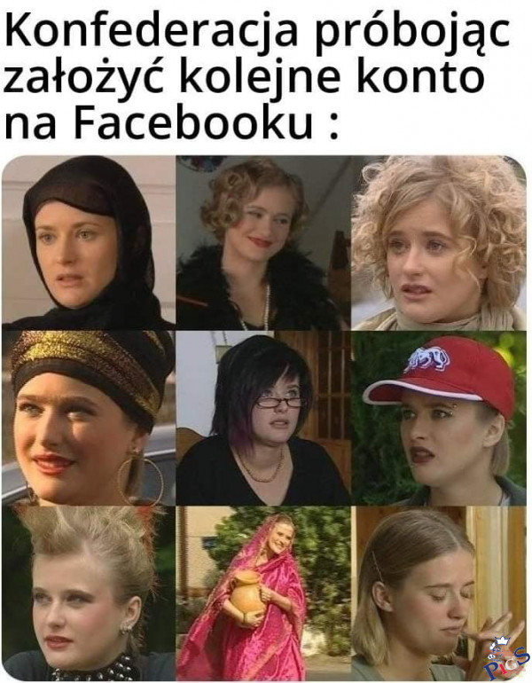 Konfederacja próbująca założyć kolejne konto na FB