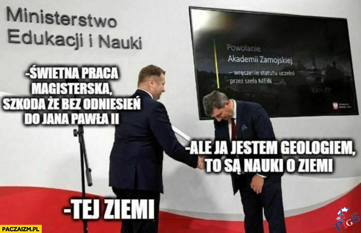 No i nie zdał pan