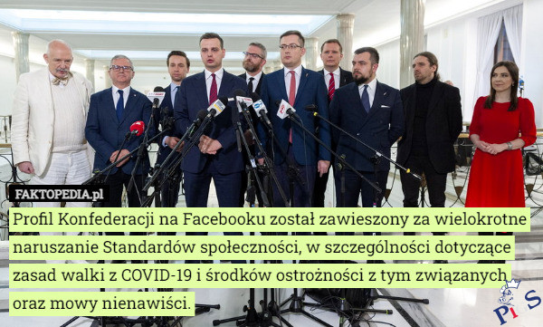 Profil Konfederacji na Facebooku został zawieszony