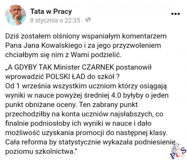 Tata w pracy