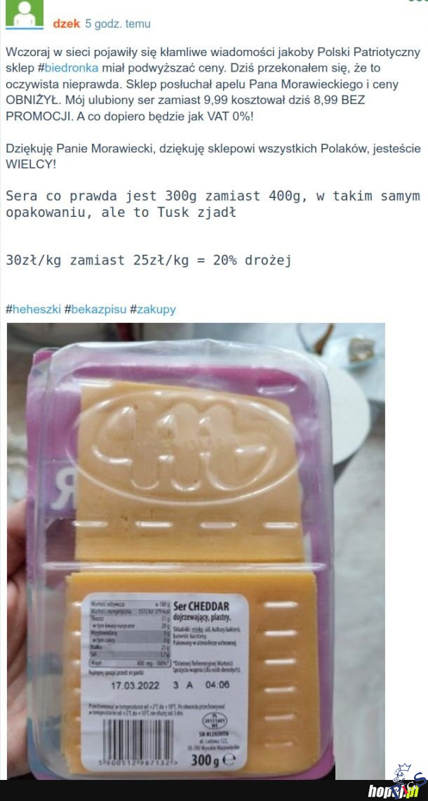 Tusk zjadł