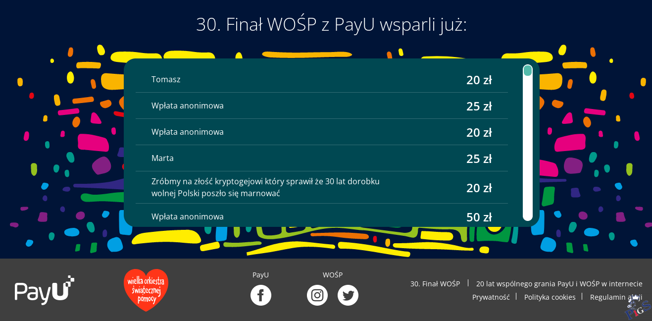 PayU dla WOŚP