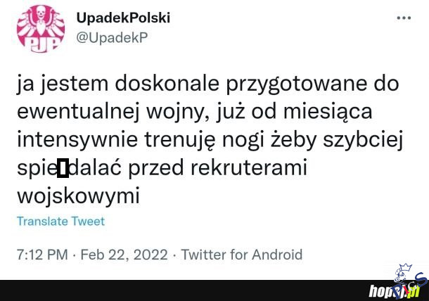 A tak polskie coś przygotowuje się na wojnę