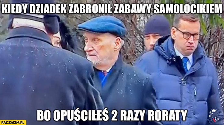 Kiedy dziadek zabronił zabawy samolocikiem