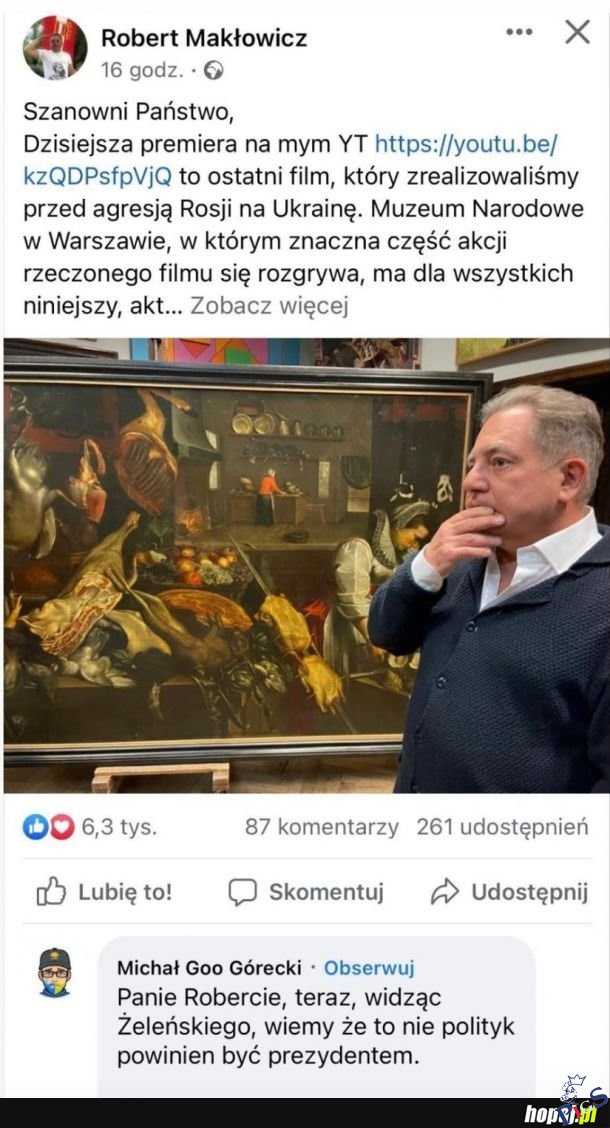 Jeśli nie wymiana na Zeleńskiego to może chociaż Makłowicz