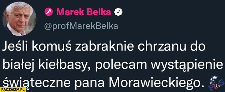 Jeśli komuś zabraknie chrzanu