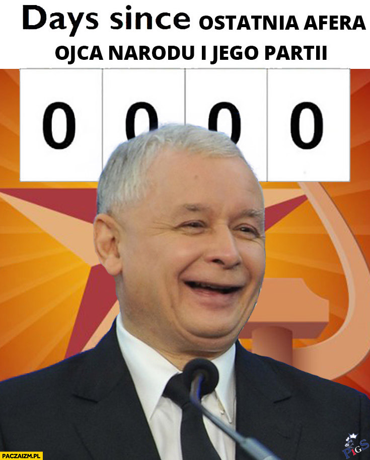 Ostatnia afera ojca narodu tej partii