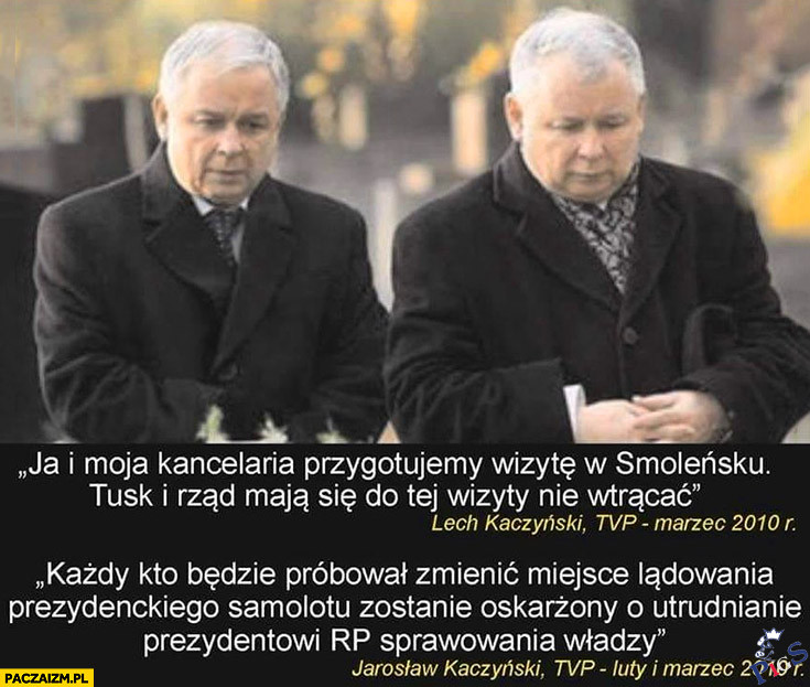 Bracia Kaczyńscy w 2010
