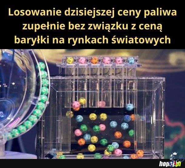 Losowanie dzisiejszej ceny paliwa