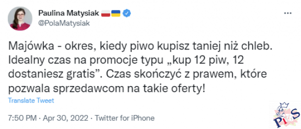 Paulinka jest z lewicy, proszę jej wybaczyć
