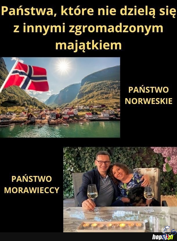 Państwa, które nie dzielą się z innymi zgromadzonym majątkiem
