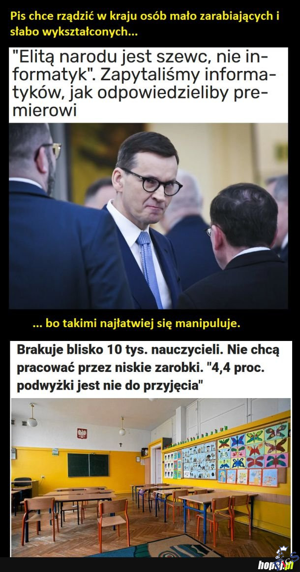 PiS chce rządzić w kraju osób mało zarabiających
