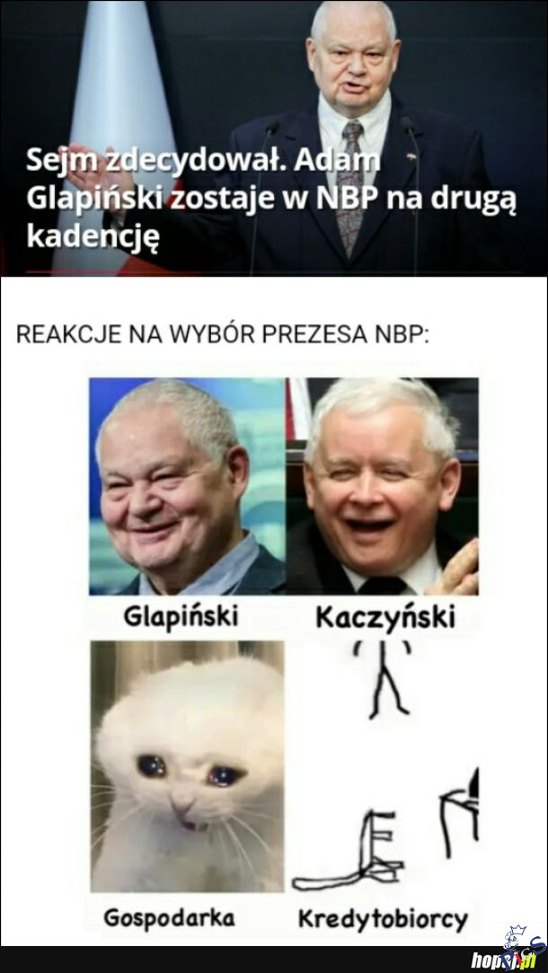 Reakcje na wybór prezesa NBP