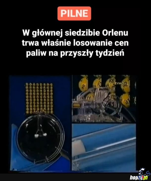 Ceny wysoce skorelowane z kursem baryłki ropy brent