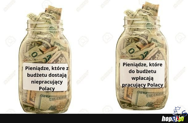 Fejk! Drugi słoik powinien być większy