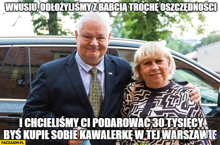 On akurat pojęcie o cenach chyba ma