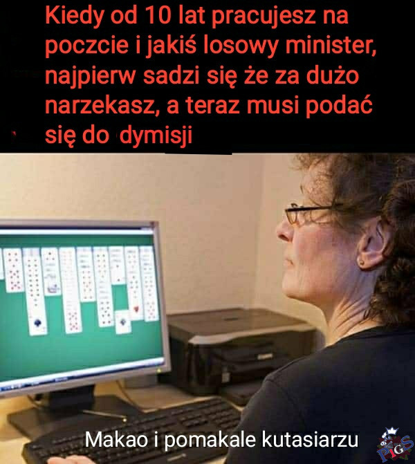 Pan minister vs. pani z poczty w Pacanowie 0:1