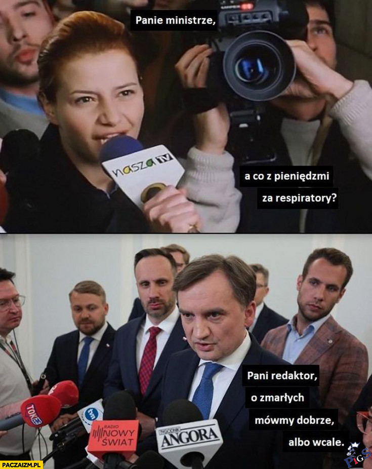 Co z pieniędzmi za respiratory?