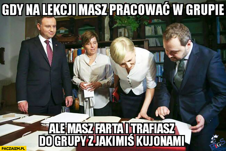 Gdy na lekcji masz pracować w grupie