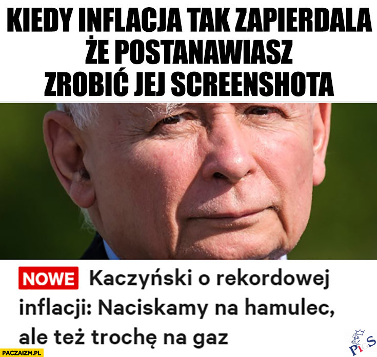 Kiedy inflacja tak napierdala, że postanawiasz zrobić jej screenshota