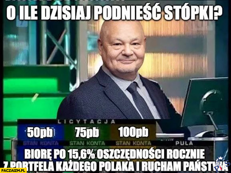 O ile podnieść stópki?