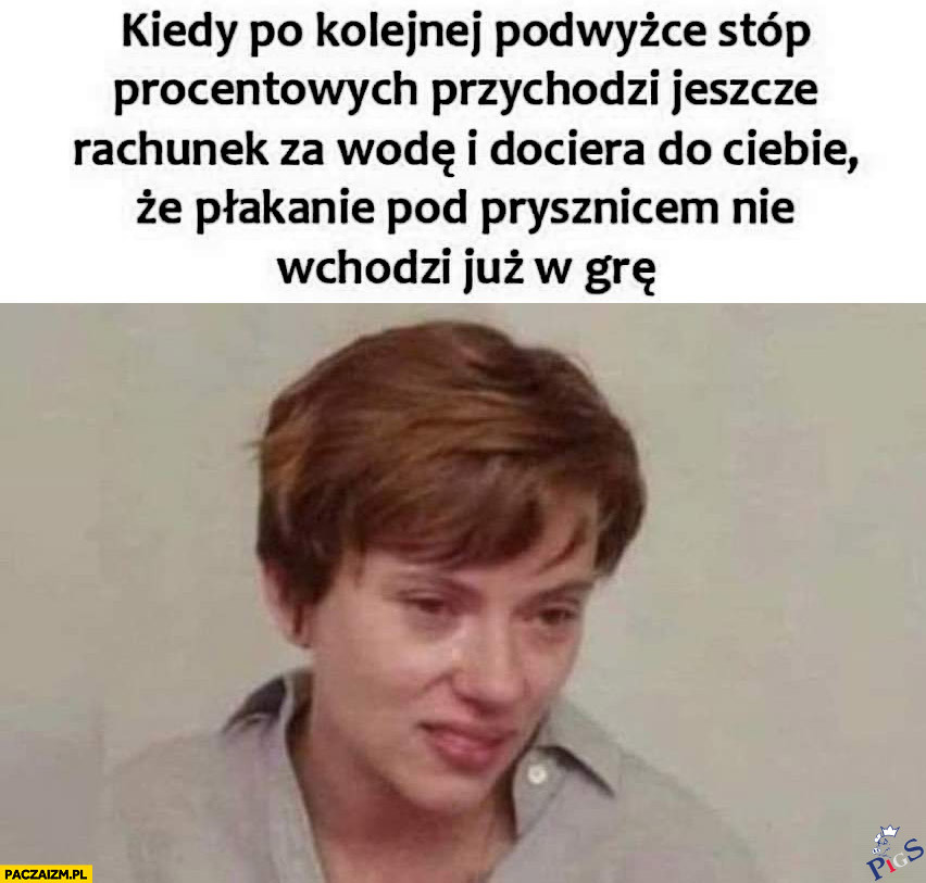 Płakanie pod prysznicem wkrótce stanie się luksusem
