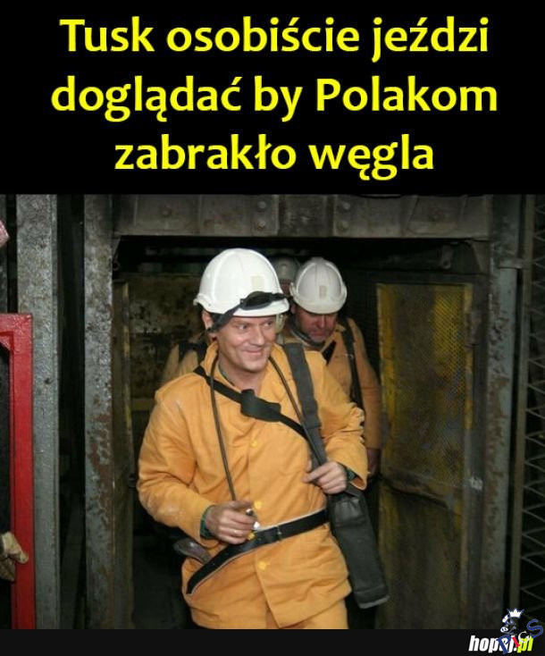 Tusk osobiście zjeżdża w dół