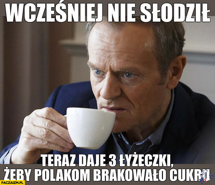 Wcześniej nie słodził