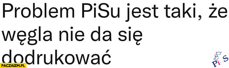 Z węglem jest inaczej niż z banknotami