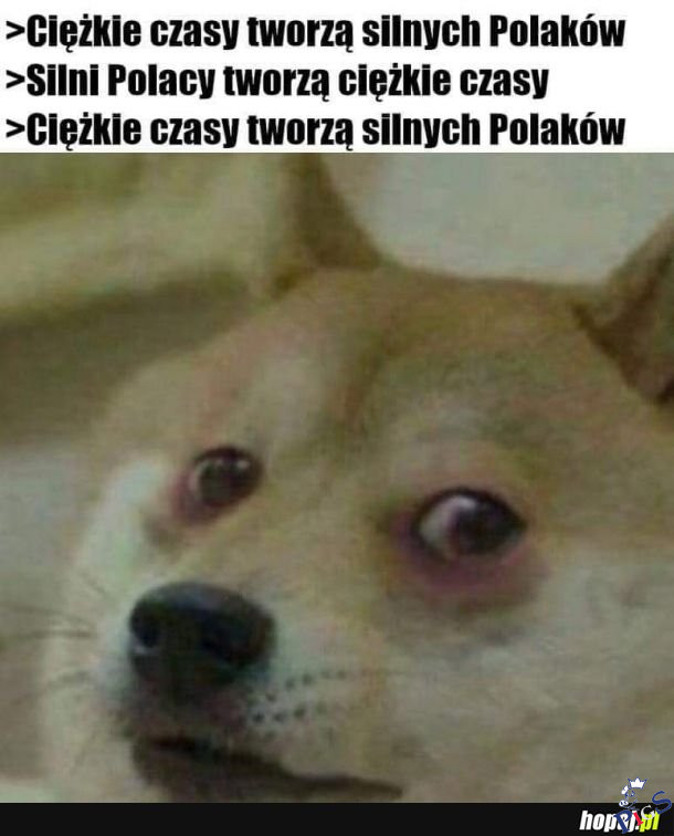 Ciężkie czasy tworzą silnych Polaków