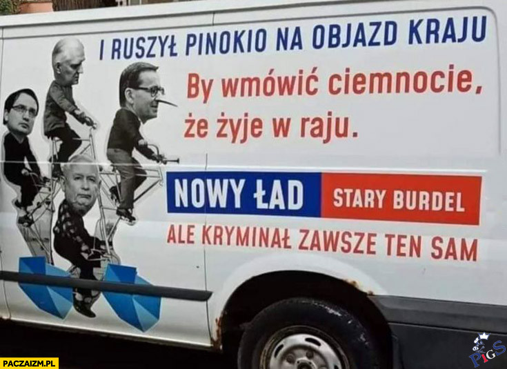 I ruszył Pinokio na objazd kraju