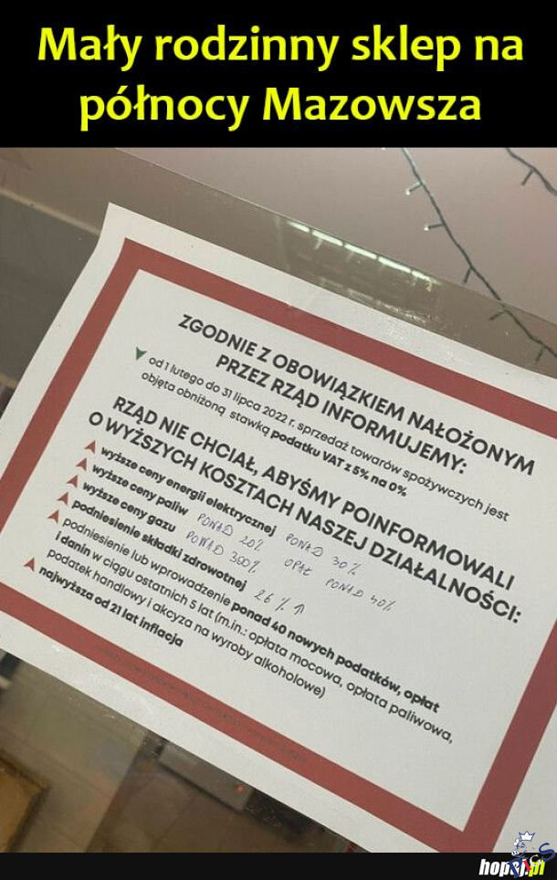 Mały rodzinny sklep na północy Mazowsza