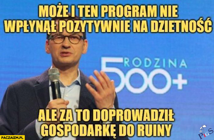 Może i ten program nie wpłynął pozytywnie na dzietność