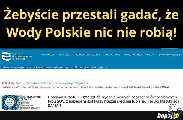 Żebyście przestali gadać, że Wody Polskie nic nie robią