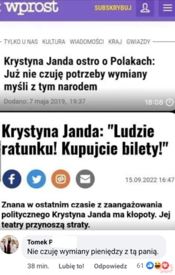 A czy wy czujecie potrzebę?