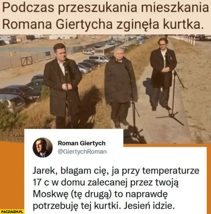 Jesień idzie a sprawa kurtki wraca