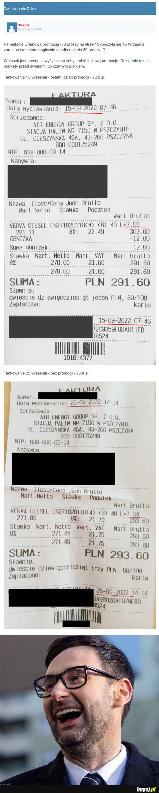 Ku chwale i dobremu samopoczuciu prezesa Orlenu