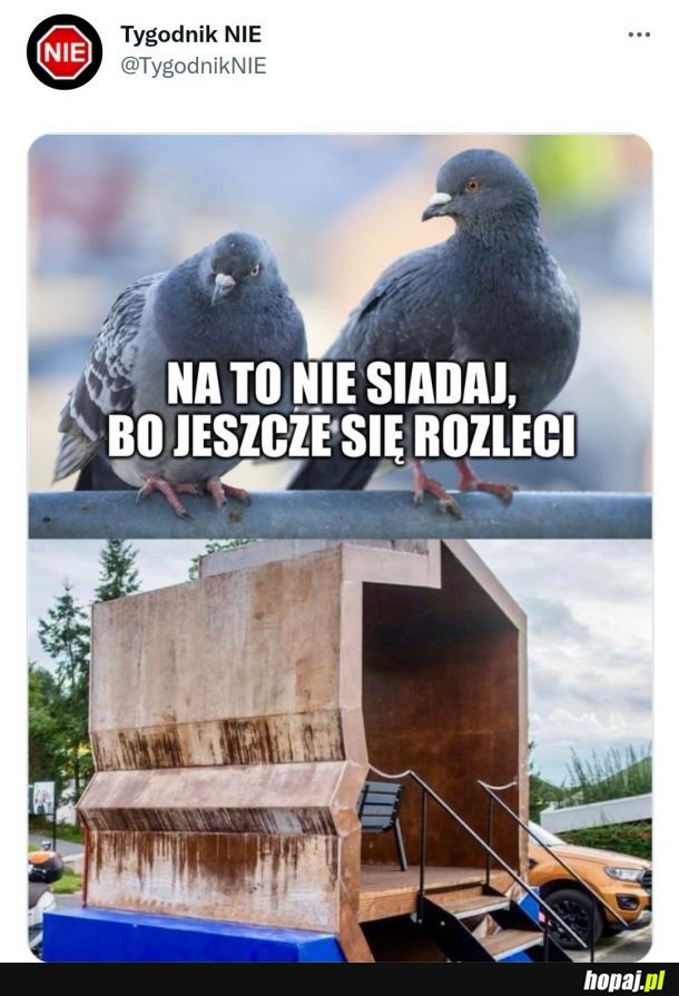Na to nie siadaj