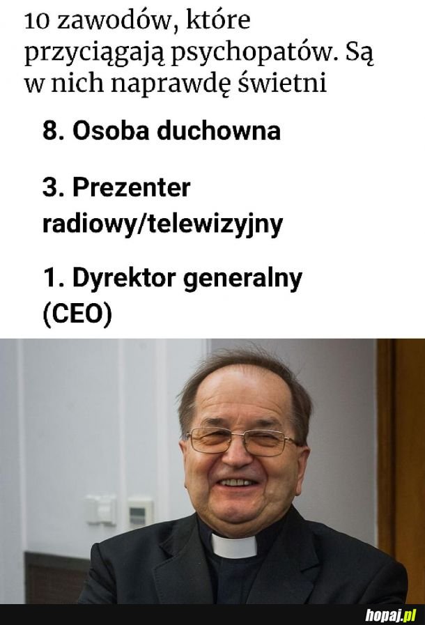 On zajmuje 3 z 10 pozycji