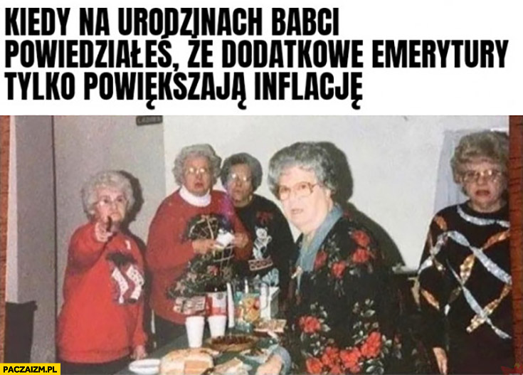 U babci na urodzinach