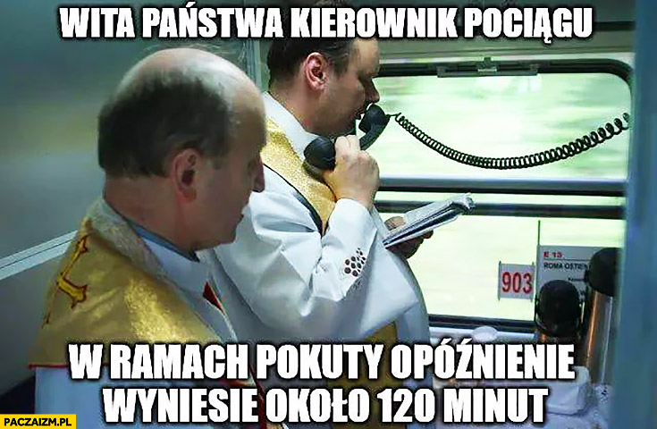 W ramach pokuty kierownik pociągu