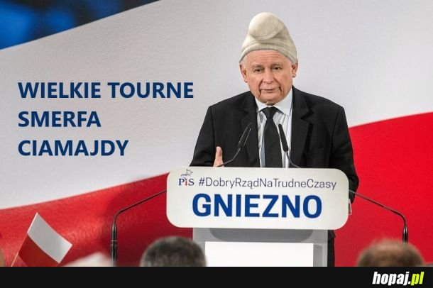 Wielkie tourne smerfa ciamajdy