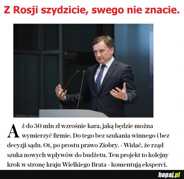 Z Rosji szydzicie, swego nie znacie