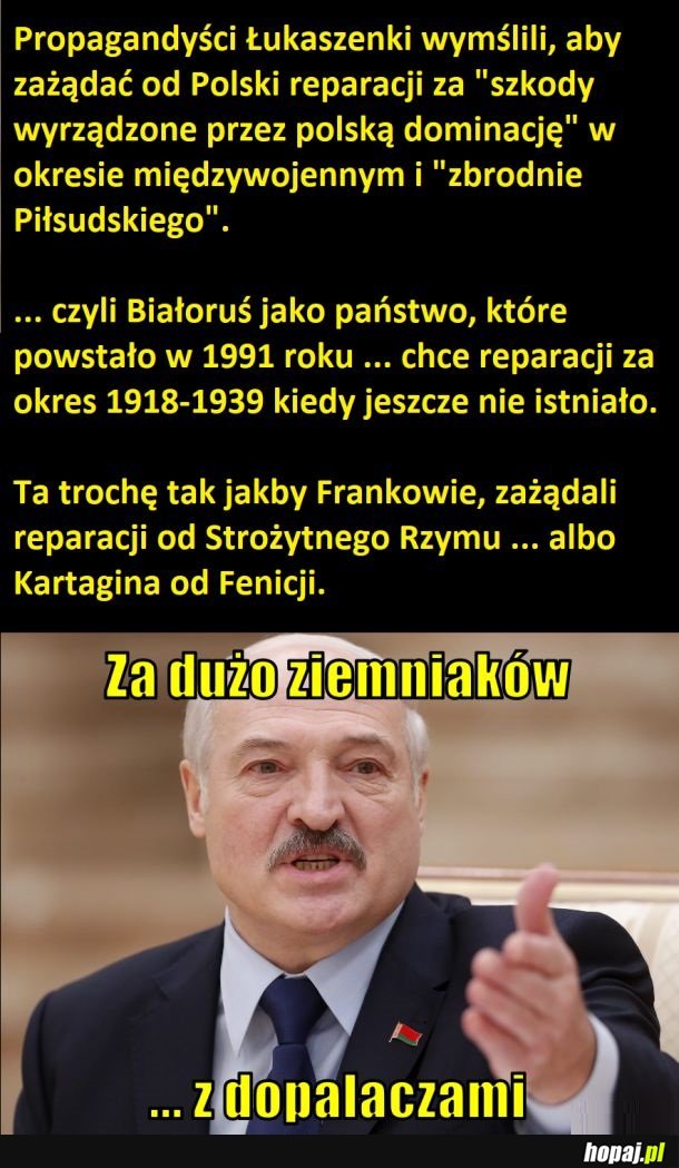 Za dużo ziemniaków