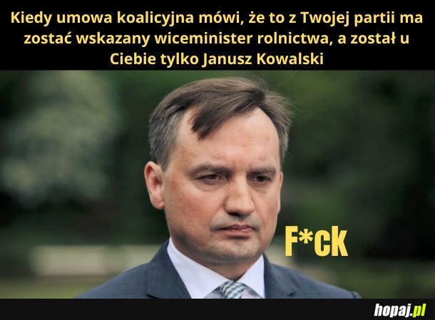 Zbyszek nie tak to kolesiostwo sobie wyobrażał