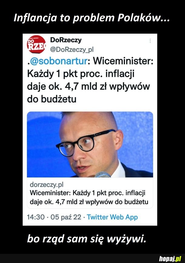 Inflacja to problem plebsu