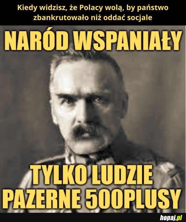 Kiedy polacy wolą, zeby państwo zbankrutowało