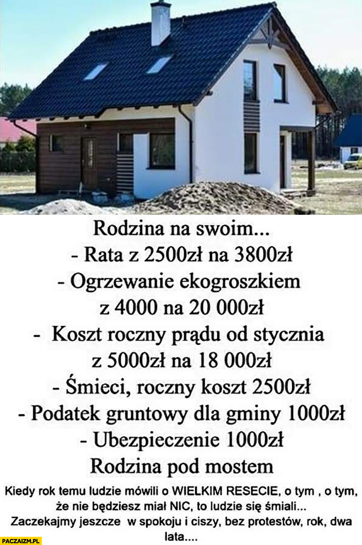 Rodzina na swoim vs. rodzina pod mostem